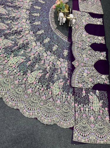 Image of Lehenga choli For Womens and Girls Soft Butterfly Net Lehenga Choli with Coding Sequins Work Dupatta | Semi Stitched Designer Ethnic Set