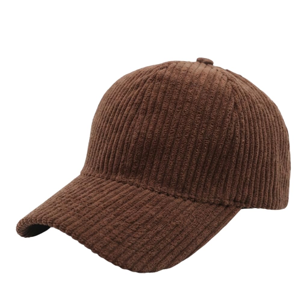kill off Corduroy Baseball Cap, Men's Corduroy Baseball Cap with 6 Panels Structure Adjustable Buckle Curved Brim Casual Everyday Style-picture-20