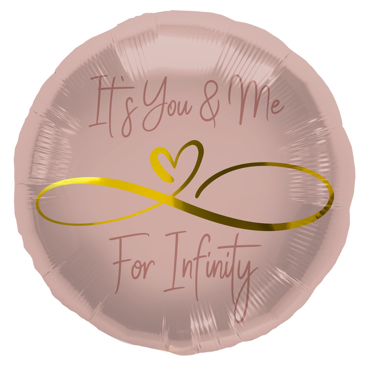 Folat Foil Balloon Infinity Love-45 cm, Pink, 67947
