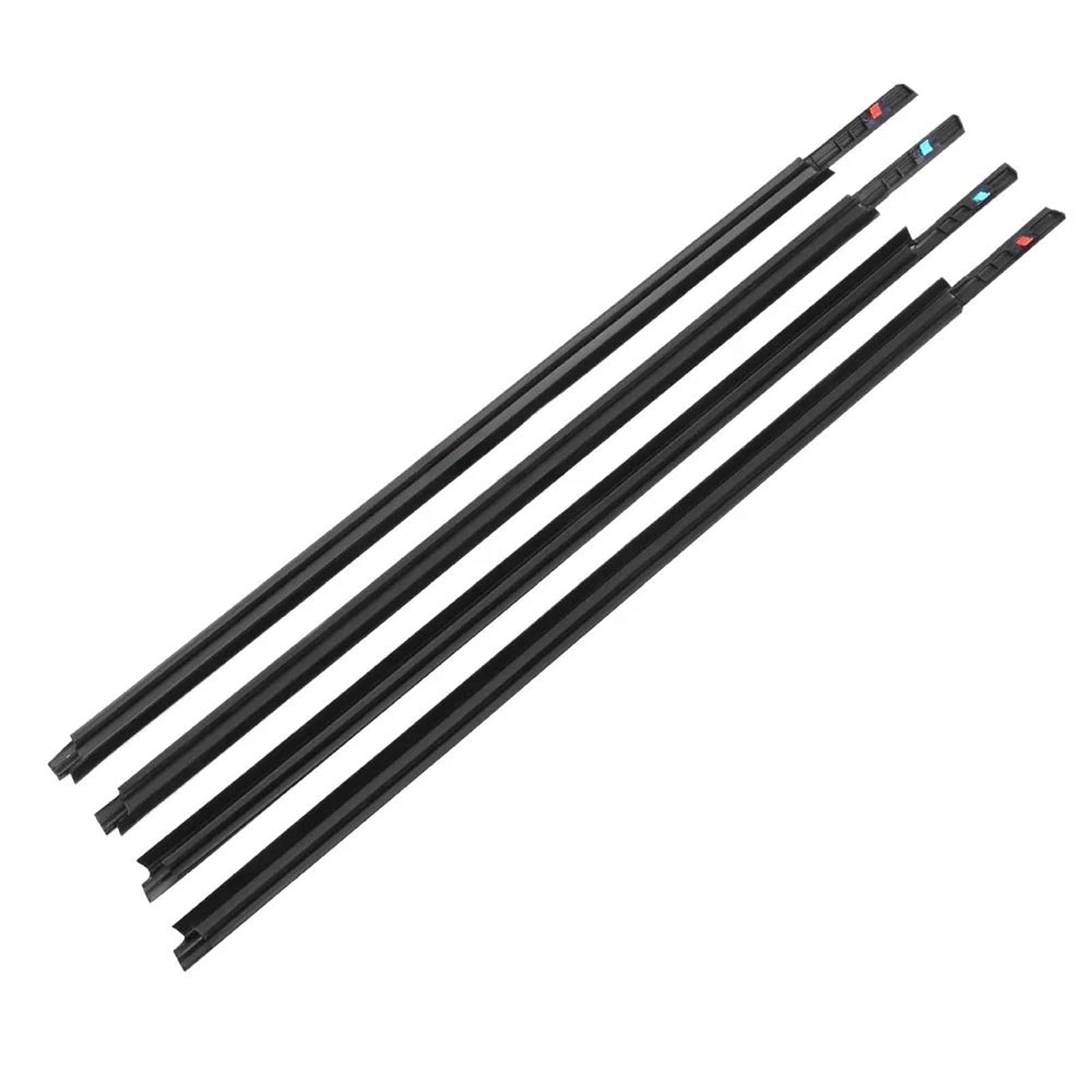 Snwdbh One Color 4Pcs Car Weatherstrip Window Seal Belt For Suzuki Sx4 Hatchback 83811-56K00-000 Outer Glass Moulding Trim Sealing Stripers Exterior Belt