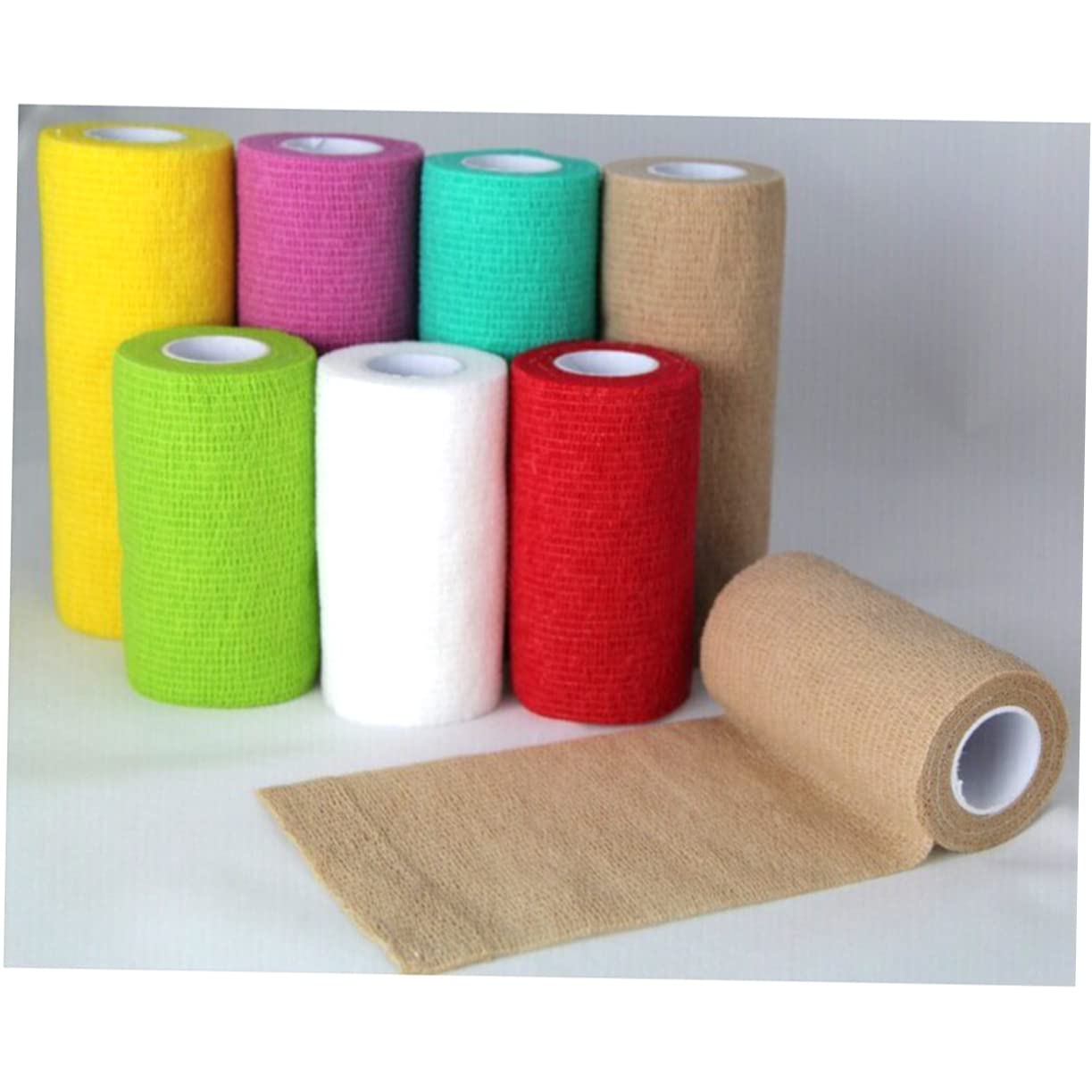 FRCOLOR 7.5x450cm Elastic Self Adherent Cohesive Wrap Bandages Medical Tape Ace Wrap Grip Wrap for Athletes Home Use