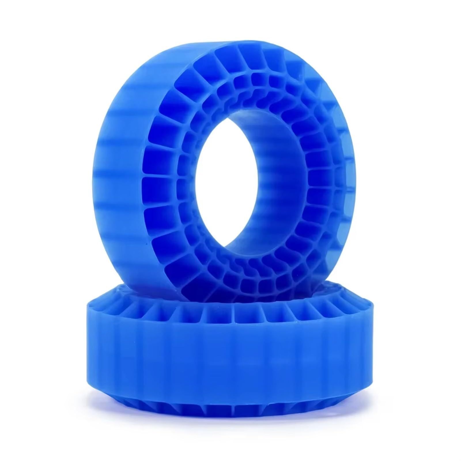 RC Upgrade Accessories for TRX4 for SCX10 for Capra for CMX for VS4-10 for 1/10 RC Crawler Tire Silica Gel Insert Foam 108x42mm Fits 1.9 Inch Tires(Blue)