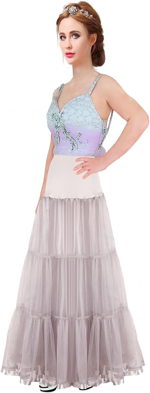 Women's Floor Length Wedding Petticoat Long Underskirt for Formal Dress S-3XL - Image 3