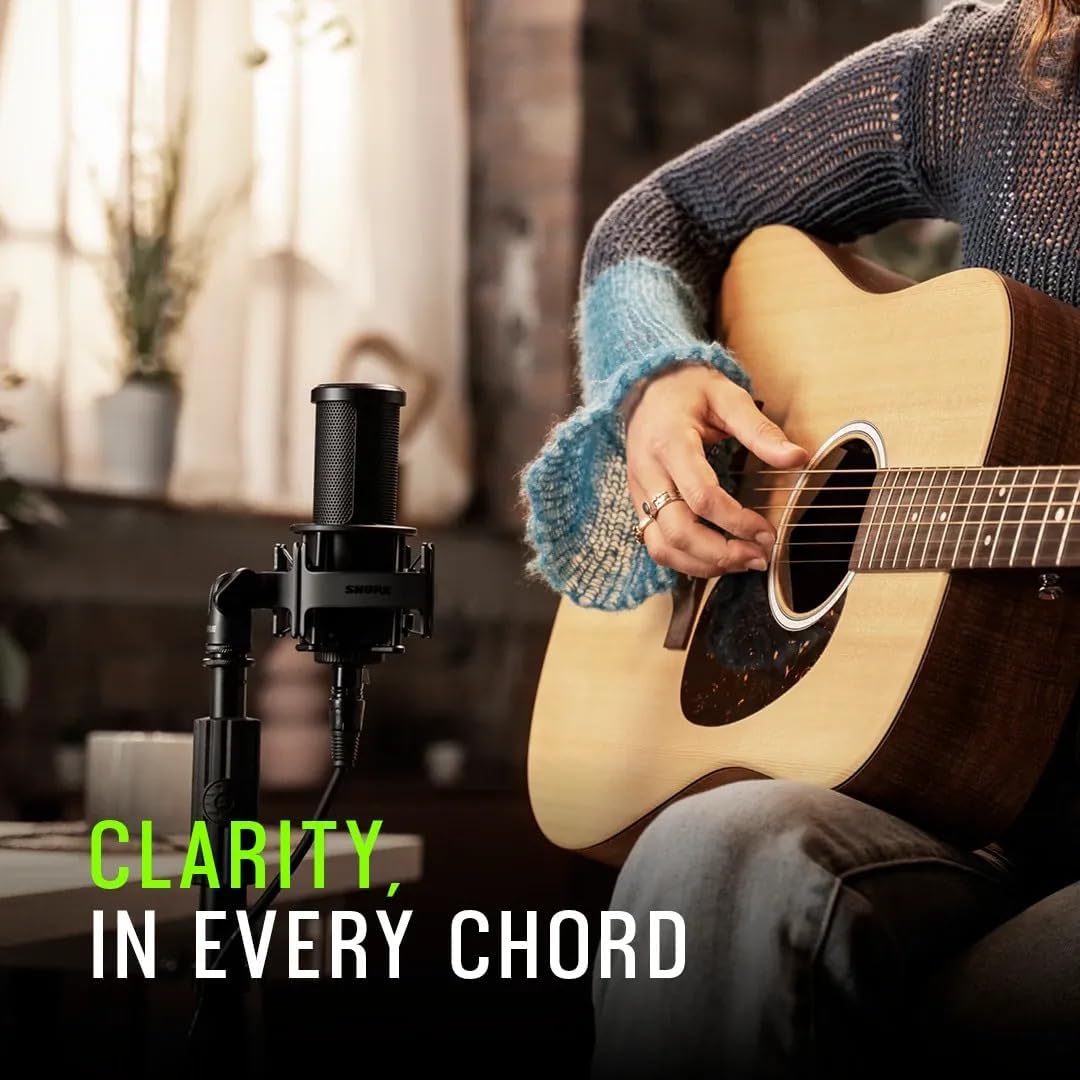 Shure SM4-K Studio Condenser Microphone – XLR Mic for Home Studio Recording, Vocals & Instruments with Mix-Ready Sound & All-Metal Construction, Black - Image 5