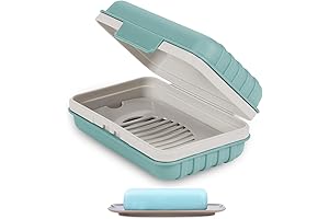 Quatish Soap Holder: Travel Soap Case with Lid for Cleanliness On-the-Go