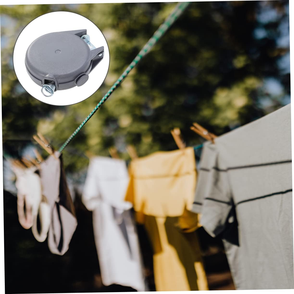 PRETYZOOM Simple Design Practical Use Portable Clothesline Clothes Hanging String Random Color