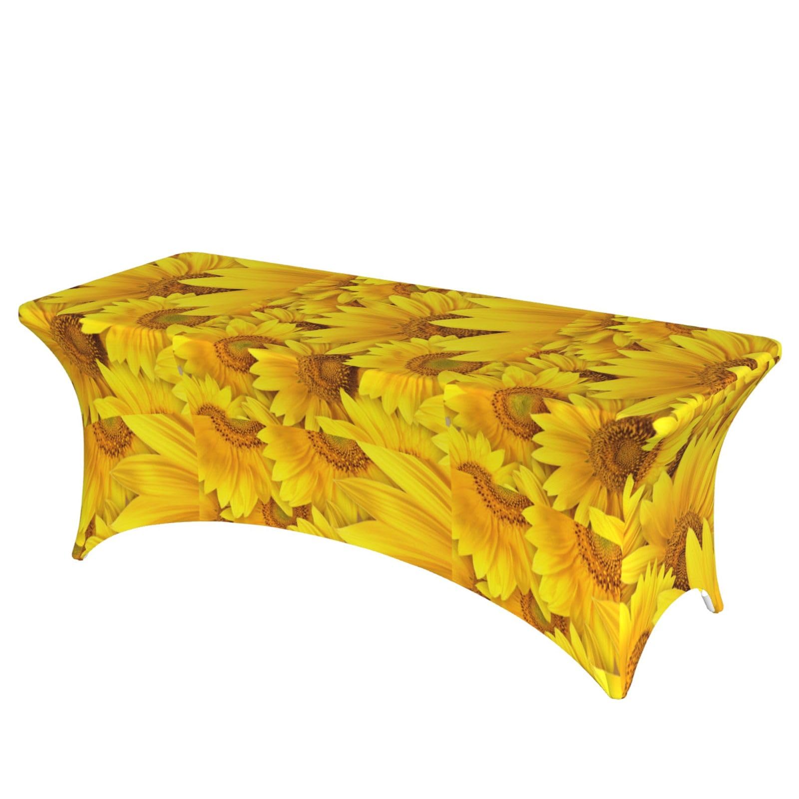 ERCgad Sunflowers Print Rectangular Tablecloth Dining Banquet Party Events Home Celebration Table Cover