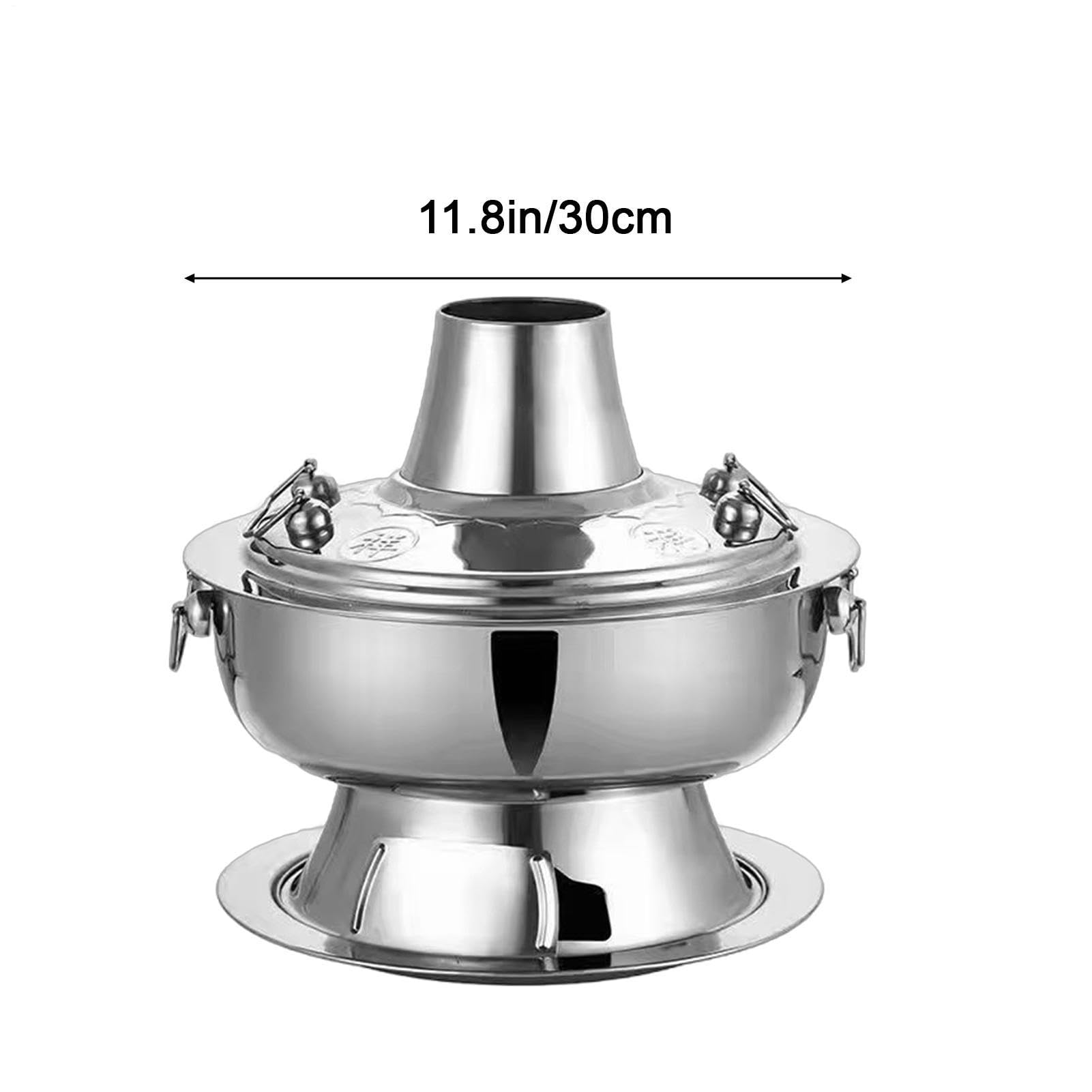 Hot Pot Cinese A Carbone Pentole Da Campeggio In Acciaio A Riscaldamento | Pentola Portatile Per Casa Appartamento Famiglia Cena Feste Campeggio Picnic Matrimonio