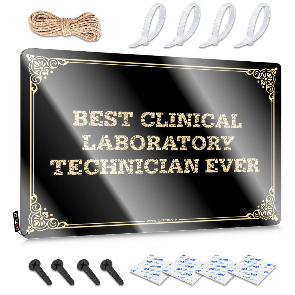 MWFKKADDB Beer Decor Best Clinical Laboratory Technician Ever Tin Sign Vintage Signs Metal Bar Metal Tin Sign(30X40CM)