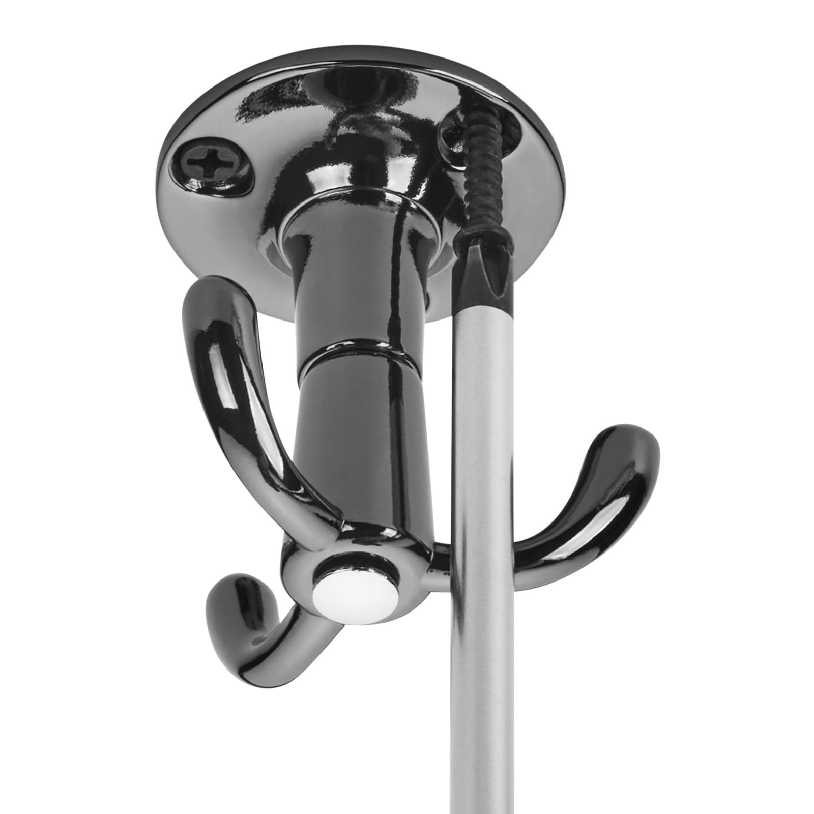3 stuks SOTECH draaibare kapstokhaken Tromso aluminium verchroomd 3 ophanghaakjes 53 x 50 mm voor plafondmontage