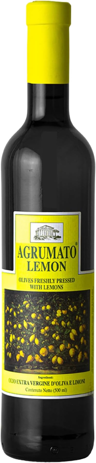 Agrumato Extra Virgin Olive Oil Pressed with Lemons, 16.9 Fluid Ounce