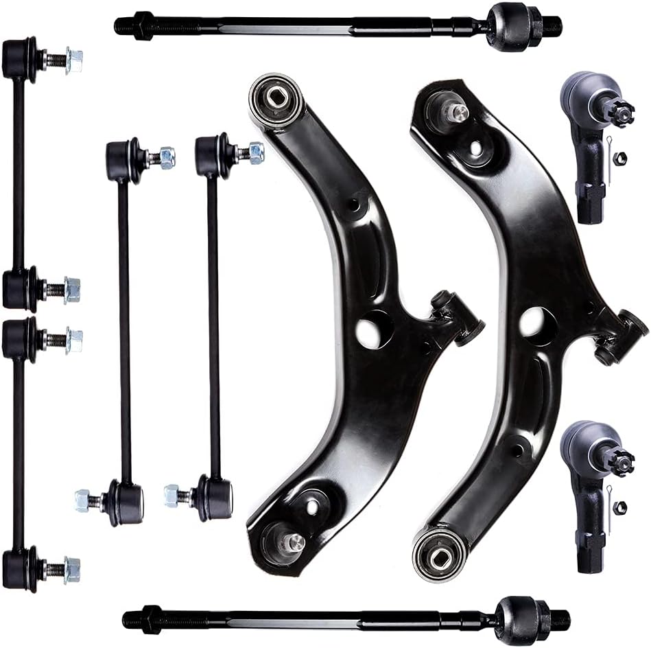 ASAPE Front Control Arm And Ball Joint Tie Rod Suspension Kit Replacement for 2001-2003 for Mazda Protege 2002-2003 for Mazda Protege5-10PCS Set