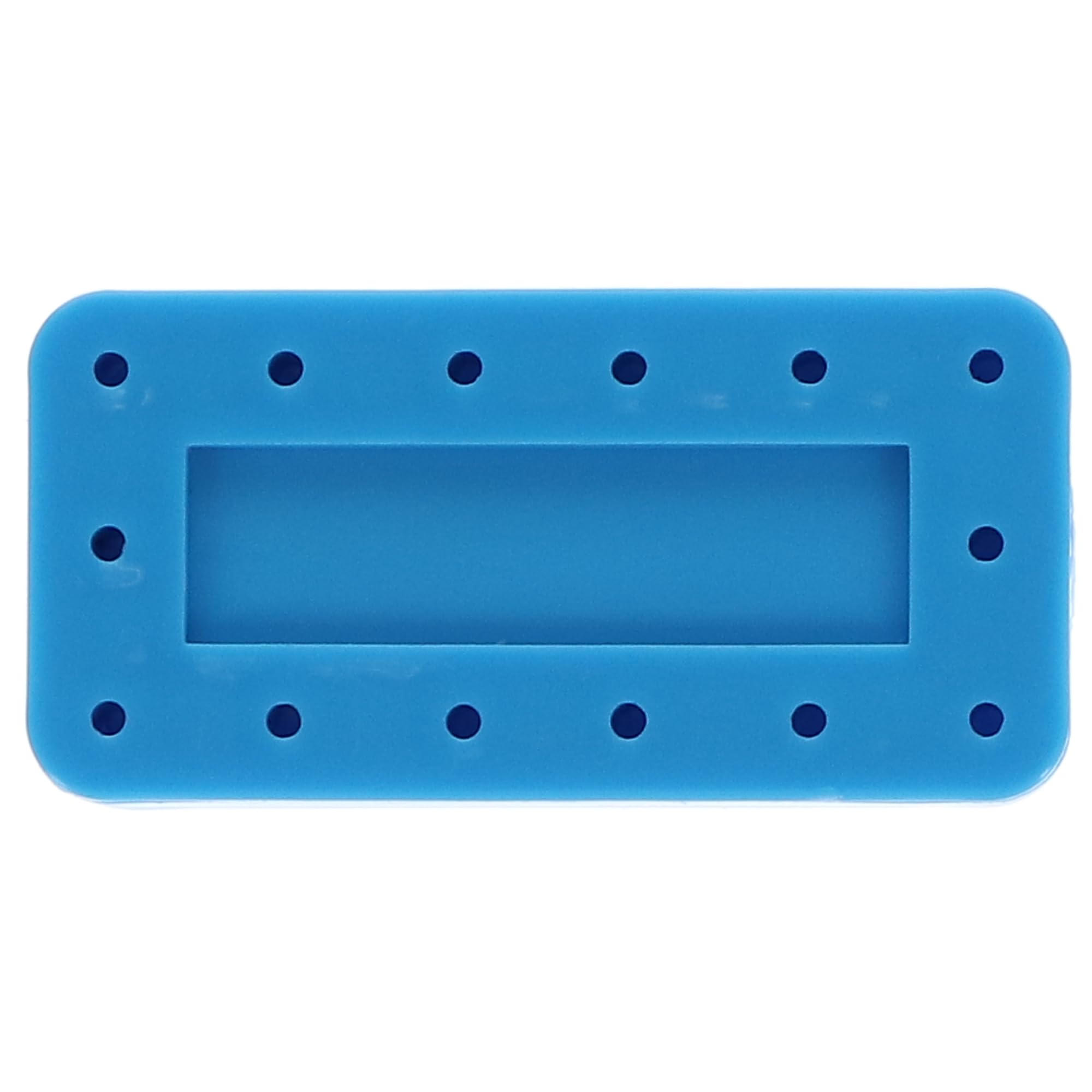 Plasdent 400BRS-2 Rectangular Bur Block Magnetic 14 Burs Capacity Spectrum Blue