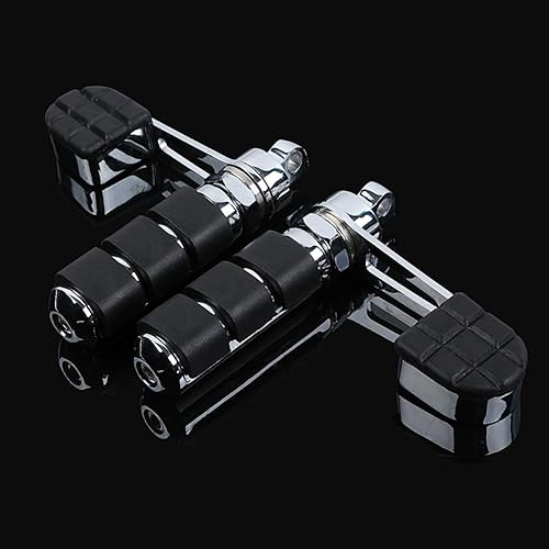 XFMT Clavijas para reposapiés de talón de estribo antivibración, compatibles con modelos Harley Softail Sportster FXWG y FXR