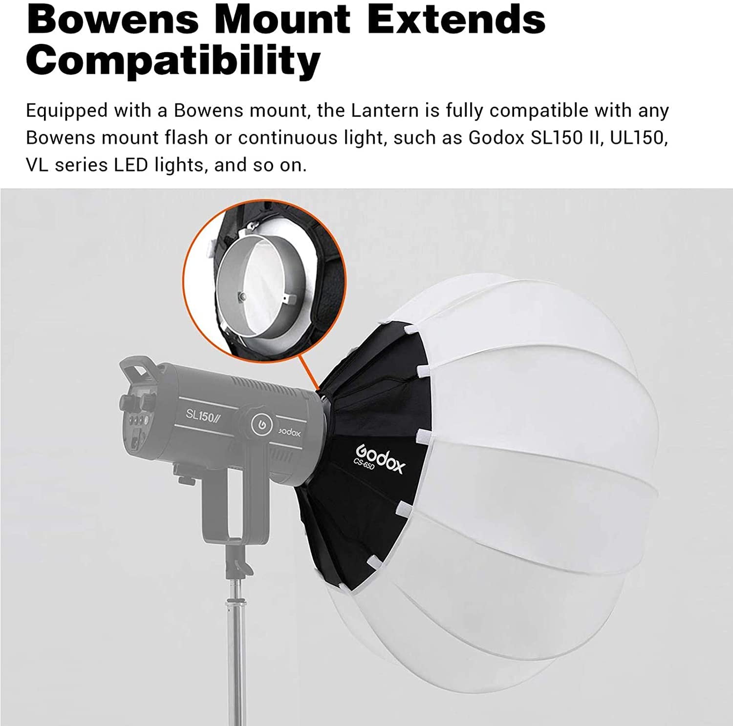 Amazon | GODOX CS-85D ランタンソフトボックス 85cm Bowens