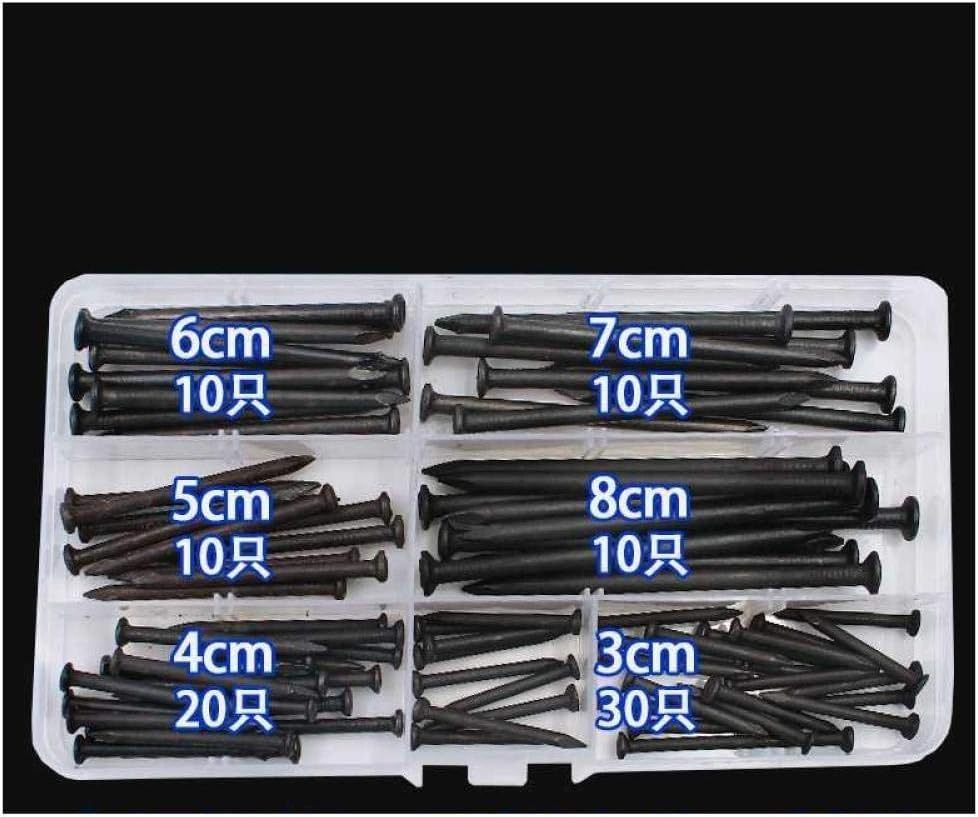 Chiodi a testa di perno, Chiodi for assi del pavimento, Chiodi for carpenteria, Chiodi for legno, Chiodi piccoli for hardware domestico-【Set di chiodi in acciaio for cemento】 (dimensioni : 530RIEU1 CT