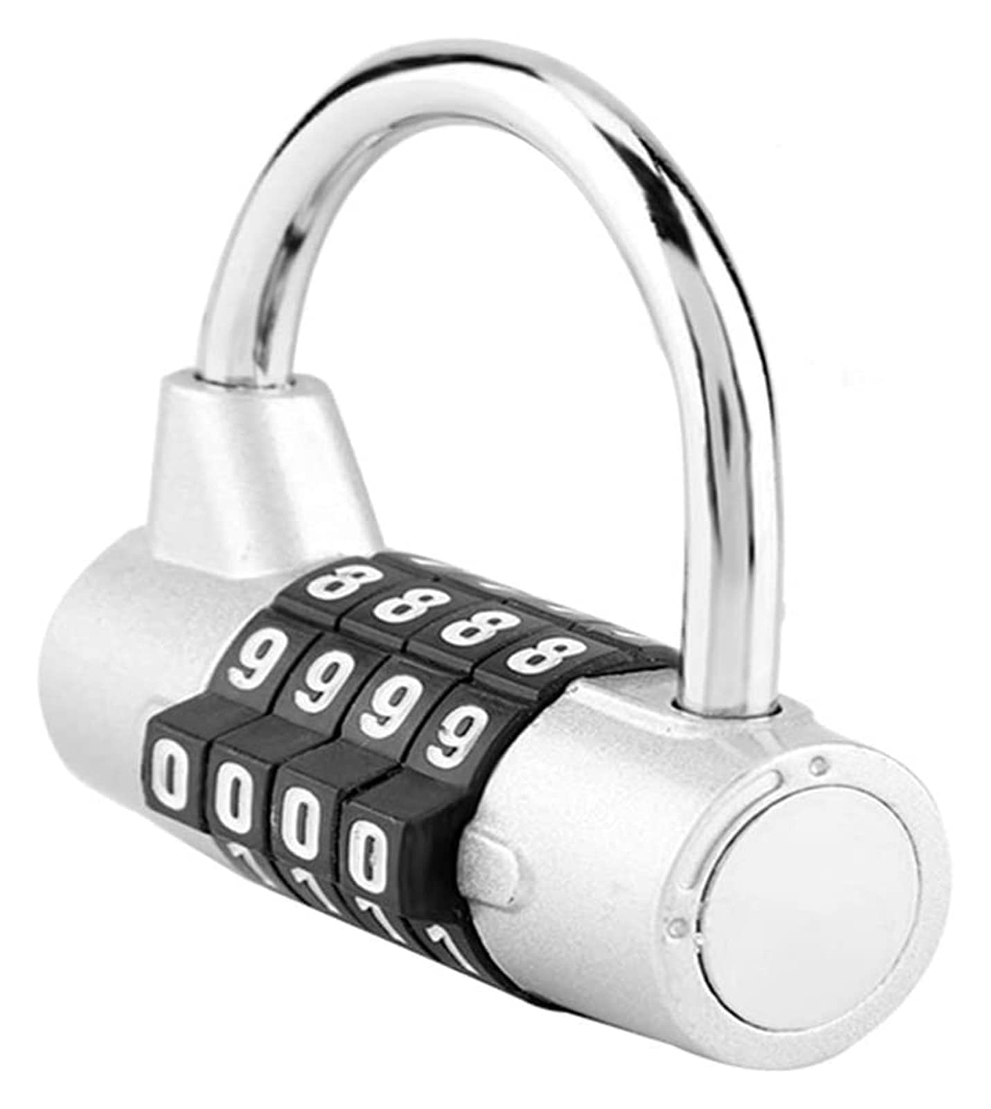 Padlocks with Code， 4 Dial Digit Code Combination Padlock Security Password Lock for Gym, School, Employee Locker Travel Suitcase Padlocks