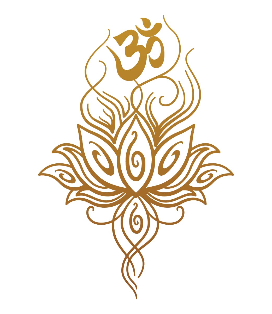 WallDesign Radium Stickers Design for Bikes Om Tattoo Design Copper  Colour Reflective Vinyl