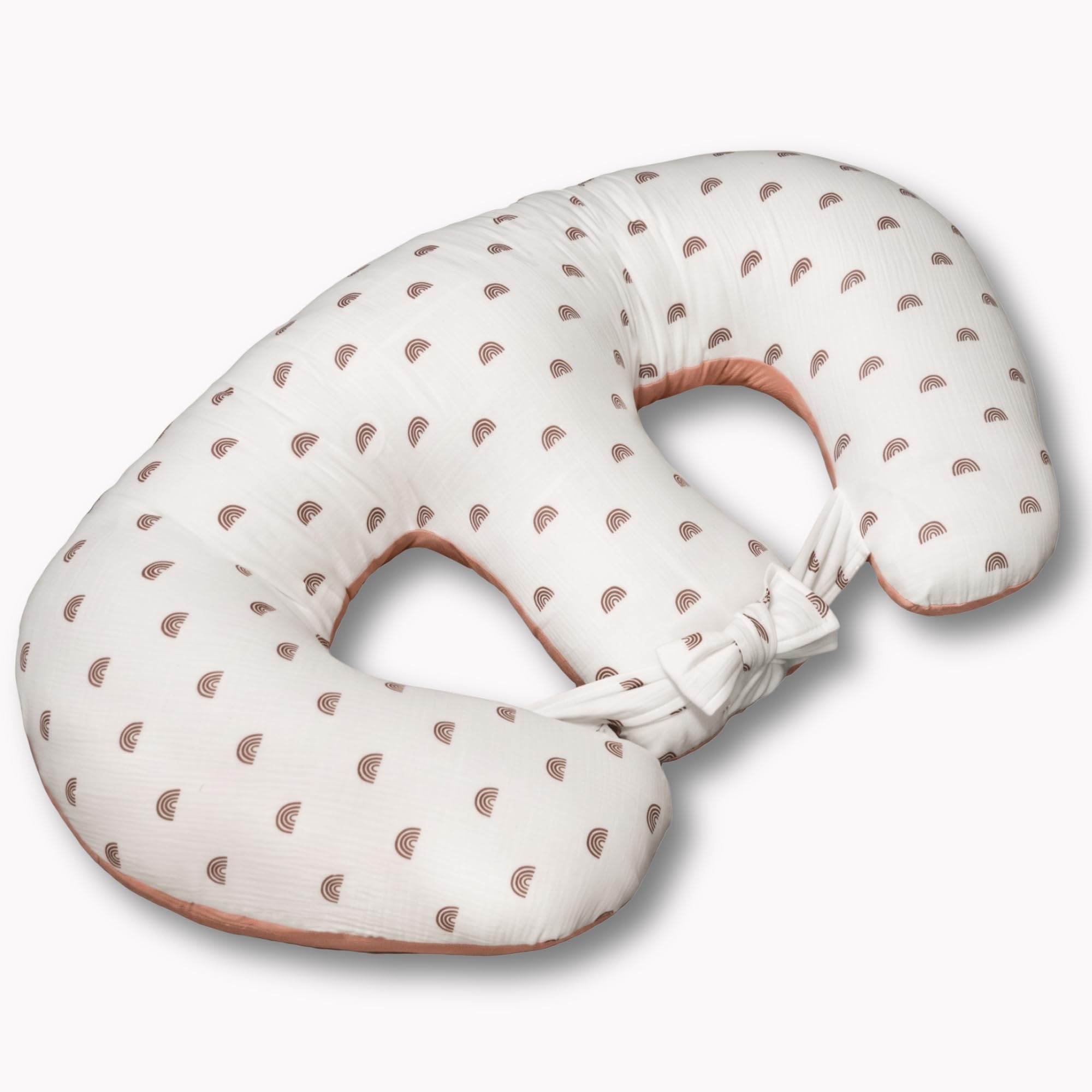 Bellochi Twin Feeding Pillow & Pregnancy Cushion | Tandem Breastfeeding Support for Twins | Oeko-Tex Hypoallergenic Cotton | Ergonomic Design with Washable Cover (Holiday)