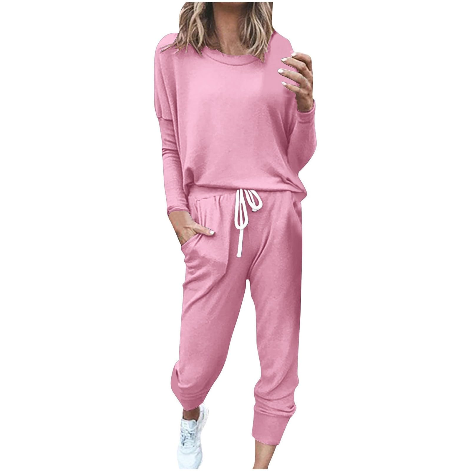 Generisch Conjunto deportivo de dos piezas para mujer, sin costuras, cintura alta, gimnasio, leggings para control de abdomen, sujetador deportivo, yoga, fitness, ropa de entrenamiento, transpirable