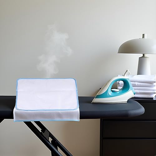 Miniatura 7 de 3 piezas de almohadilla protectora de malla que ahorra quemadura, paño de malla, no se derrite para un fácil planchado y protección, 16 x 24