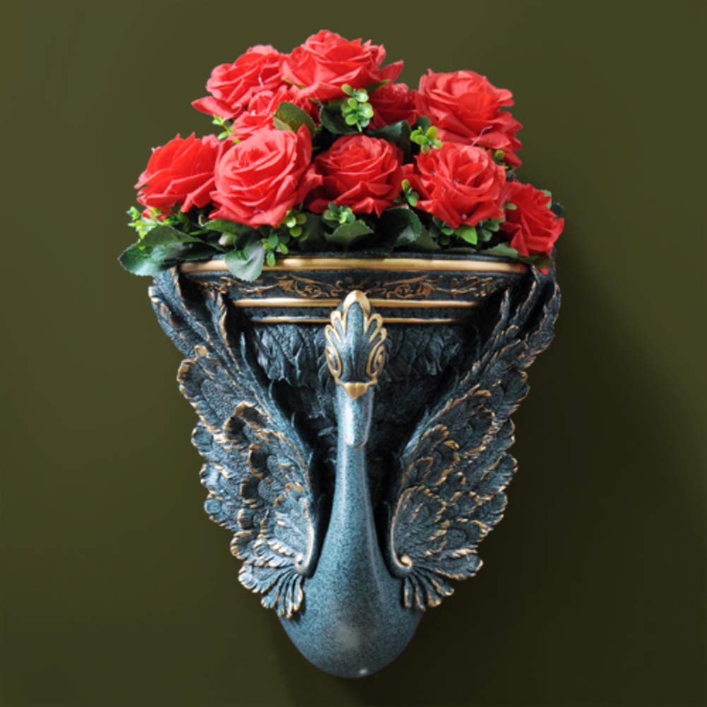 Support de bonsaï en forme de cygne : vase mural haut de gamme pour décoration d'intérieur chic