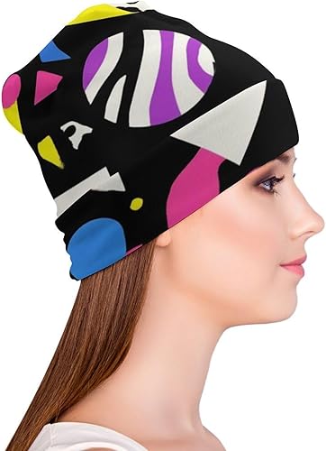 Miniatura 7 de Gorro de invierno de moda cálido y acogedor gorro de punto con puños para hombres y mujeres