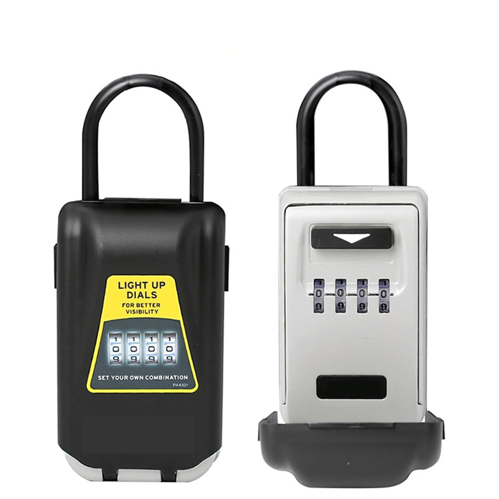Cassaforte, cassaforte per la casa, Serratura Esterna Chiave Cassetta Di Sicurezza Chiavi Scatola Di Immagazzinaggio Lucchetto Usa Quadranti Luminosi Chiavi Di Blocco Password Gancio Scatole Organizer