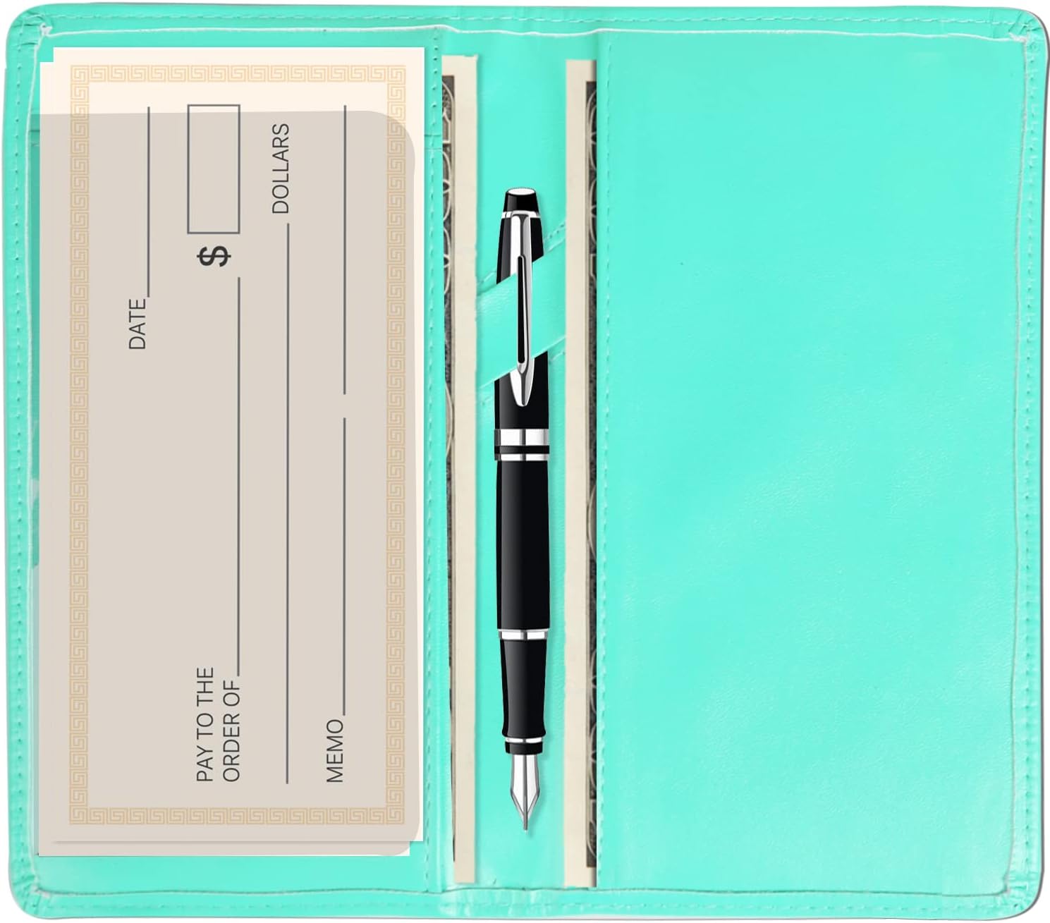 Sanlykate Checkbook Cover for Duplicate Checks and Register