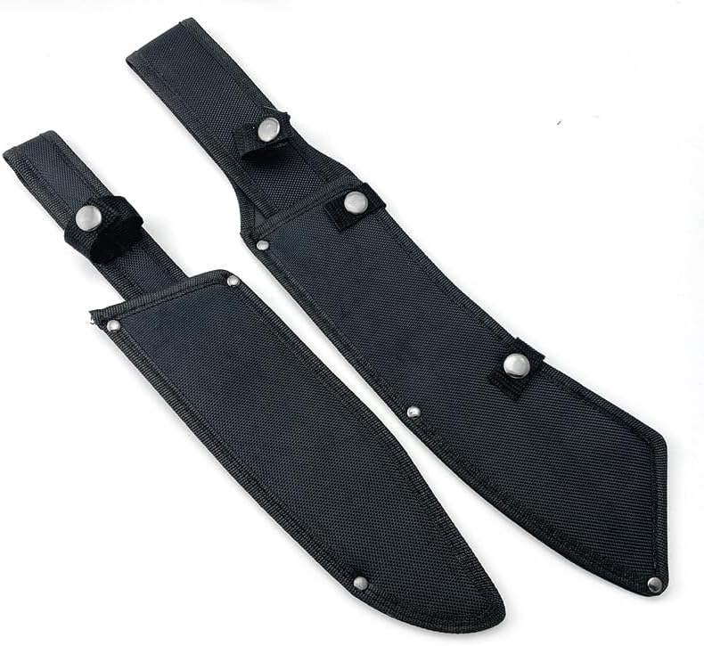 Miniatura 3 de Aibote Cuchillo al aire libre Funda de almacenamiento de nylon titular con lazo para cinturón para hoja fija Machete Cuchillo de corte de madera