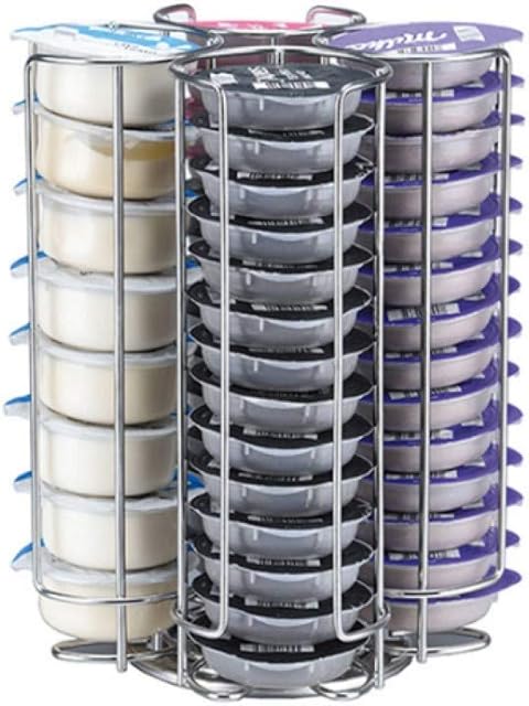 FIND A SPARE Coffee Capsule Holder Compatible with Tassimo Capsules (52pcs) Rotating Pod Tower Rack T-Disc Capsule (Tassimo 52pcs)