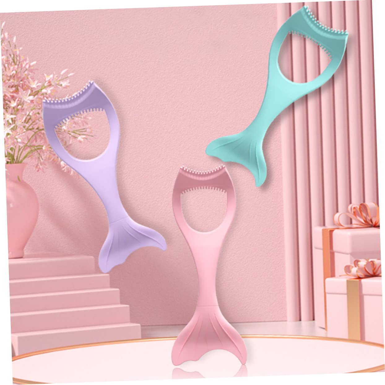 FRCOLOR 10piezas Plantillas De Delineador De Ojos De Silicona De Herramienta De Maquillaje Para Ojos Diseño Curvo Para Aplicación Precisa Para Principiantes y Profesionales
