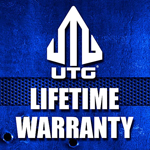 Utg Tactical Op Bipod, Rubber Feet, Center Height 8.3"-12.7", Black #TOP5