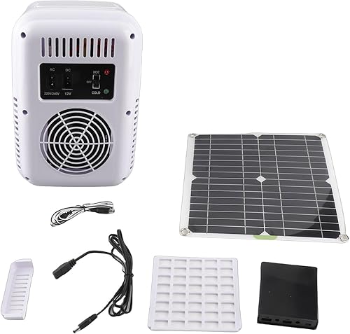 Vista 7 de Walfront Refrigerador portátil RV 50W Energía solar refrigerador congelador para acampar Monocristalino Silicio Solar Refrigerador DC18V