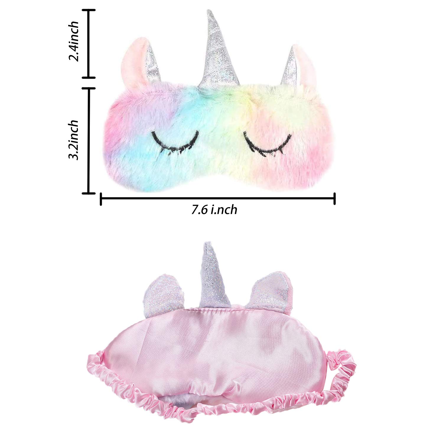 jlceh Maschera per gli occhi del sonno dei cartoni animati, maschera per gli occhi per dormire