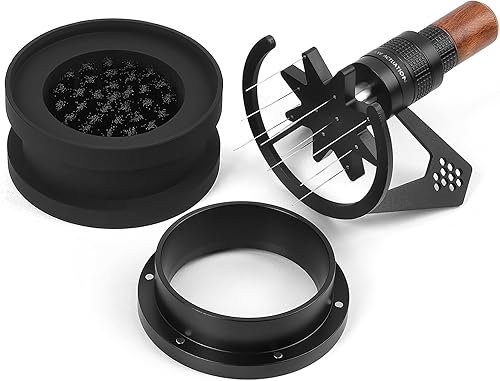 Miniatura 8 de IKAPE Mantis WDT Herramienta de Distribución con Cepillo de Limpieza, Herramienta de Distribución de Agitador de Espresso de 51mm para Barista -