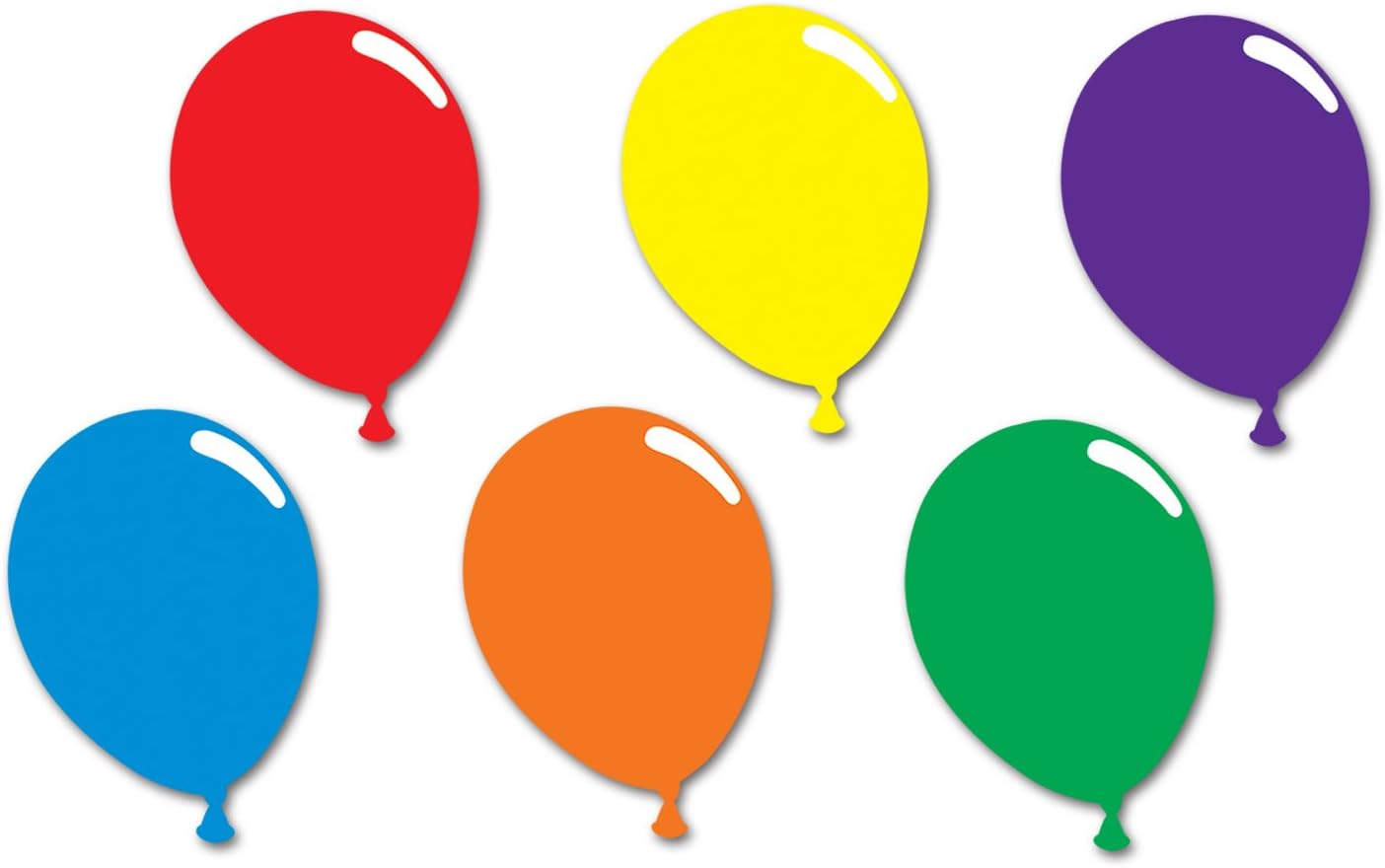 Beistle Birthday Decorations Birthday Party Supplies, Assorted Color Printed Balloon Cutouts 15 Inch, Pack of 24