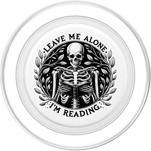 Miniatura 8 de Leave Me Alone I'm Reading - Libro de lectura de esqueleto Bookish PopSockets estándar PopGrip