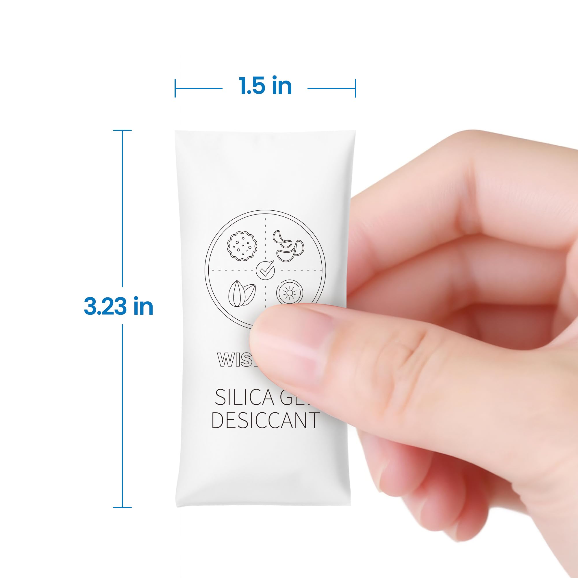 Wisesorb 10 g × 35 woreczków z żelem krzemionkowym - spożywczy biały żel krzemionkowy bez tuszu, pochłaniacz wilgoci do przechowywania żywności, herbaty, kawy i produktów suchych