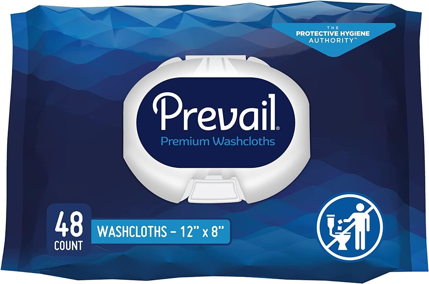 Prevail Premium Quilted Washcloths, 48 Count Health