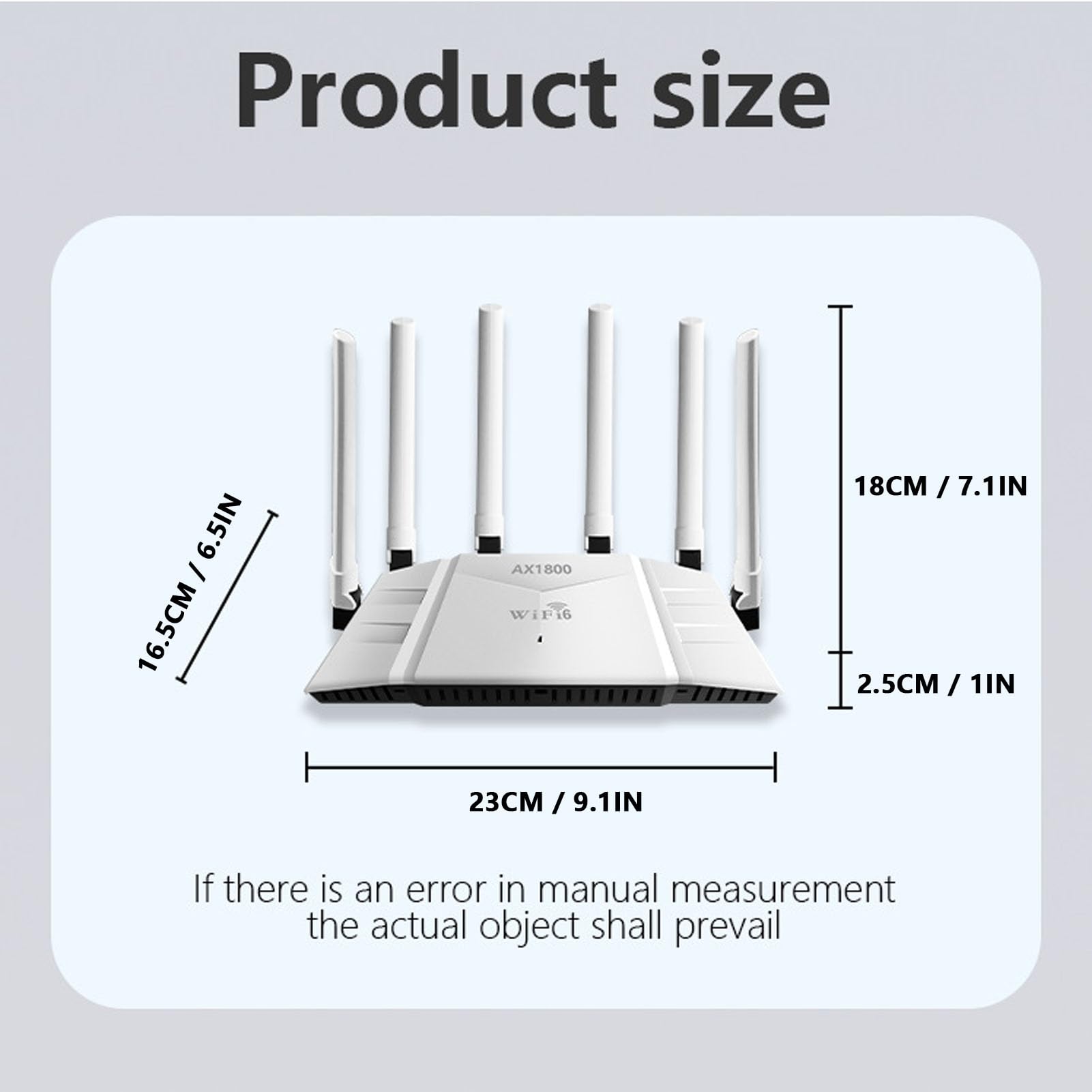 FILFEEL Router WiFi 6 Router Cablato Gigabit Dual Band da 2,4 GHz e 5 GHz 3000 Mbps con 6 Antenne Ad Alto Guadagno per Reti Mesh (Spina europea)