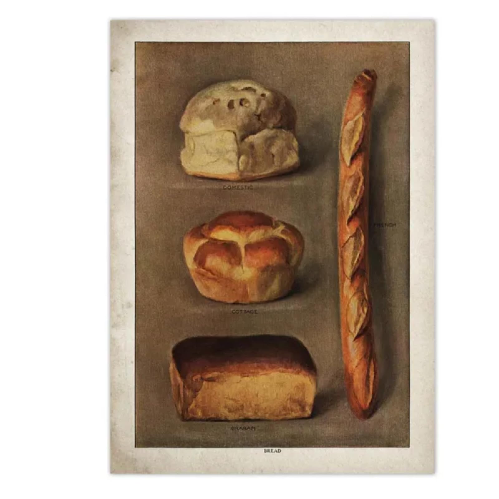 絵画 Pan Amazon.co.jp: BAIQIAOLIYI パン食品ポスター焼きたてパンイラスト