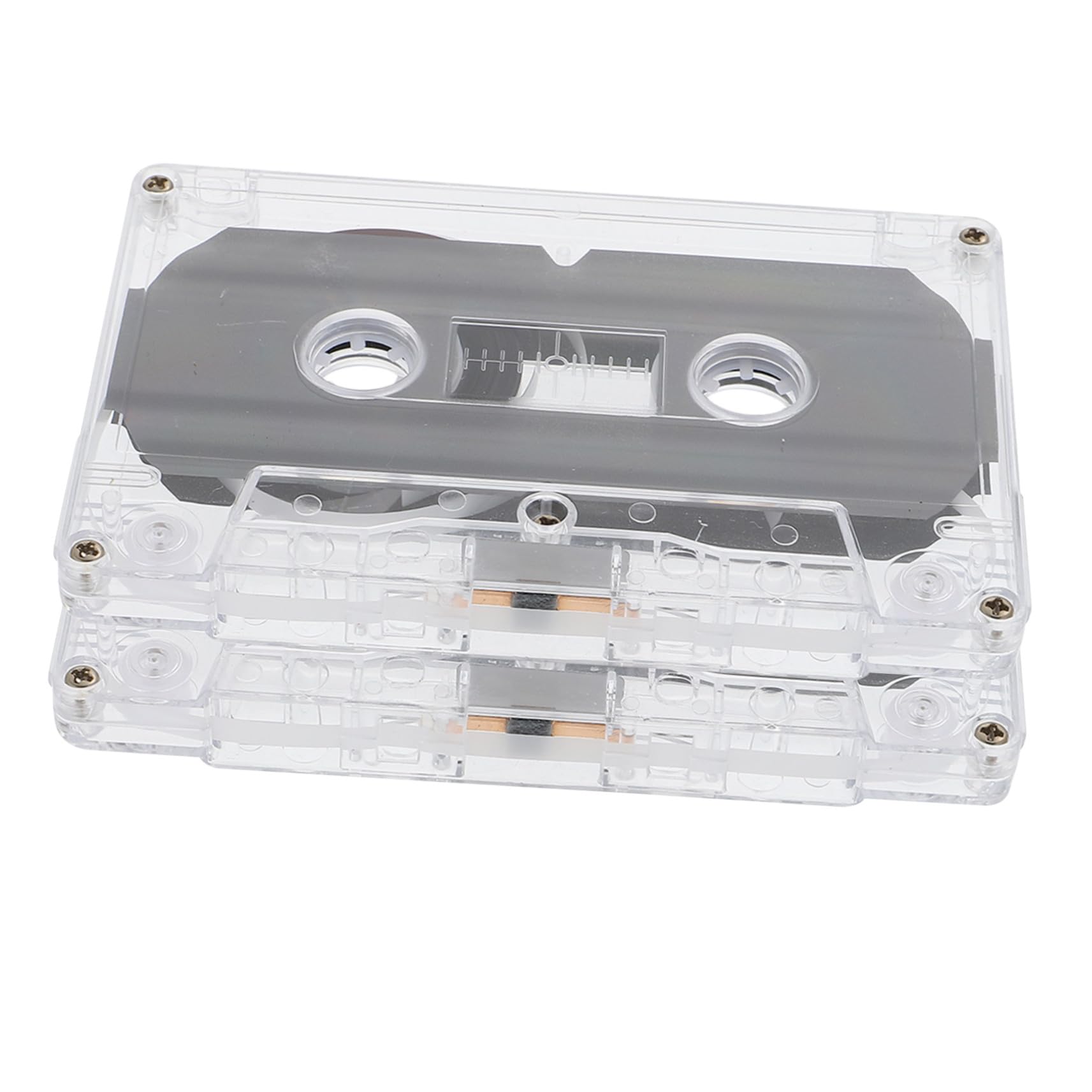 Veemoon 20 Pièces Cassette Audio Vierge Lot de Cassette de Remplacement Transparente pour Magnétophone Enregistrement Fiable et Vintage pour Projets DIY