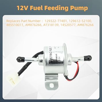 129612-52100 Fuel Pump 485510011 Replacement for J0hn Deere, Hitachi Mini Excavator, Takeuchi, Yanmar, Perkins, Komatsu Excavator