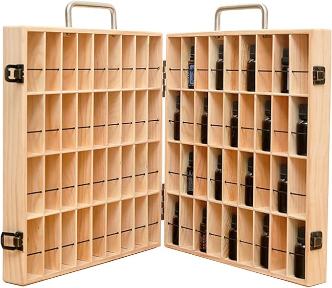 Scatola per Oli Essenziali in Legno Organizzatore e Porta per Display Stand Porta per Oil ...