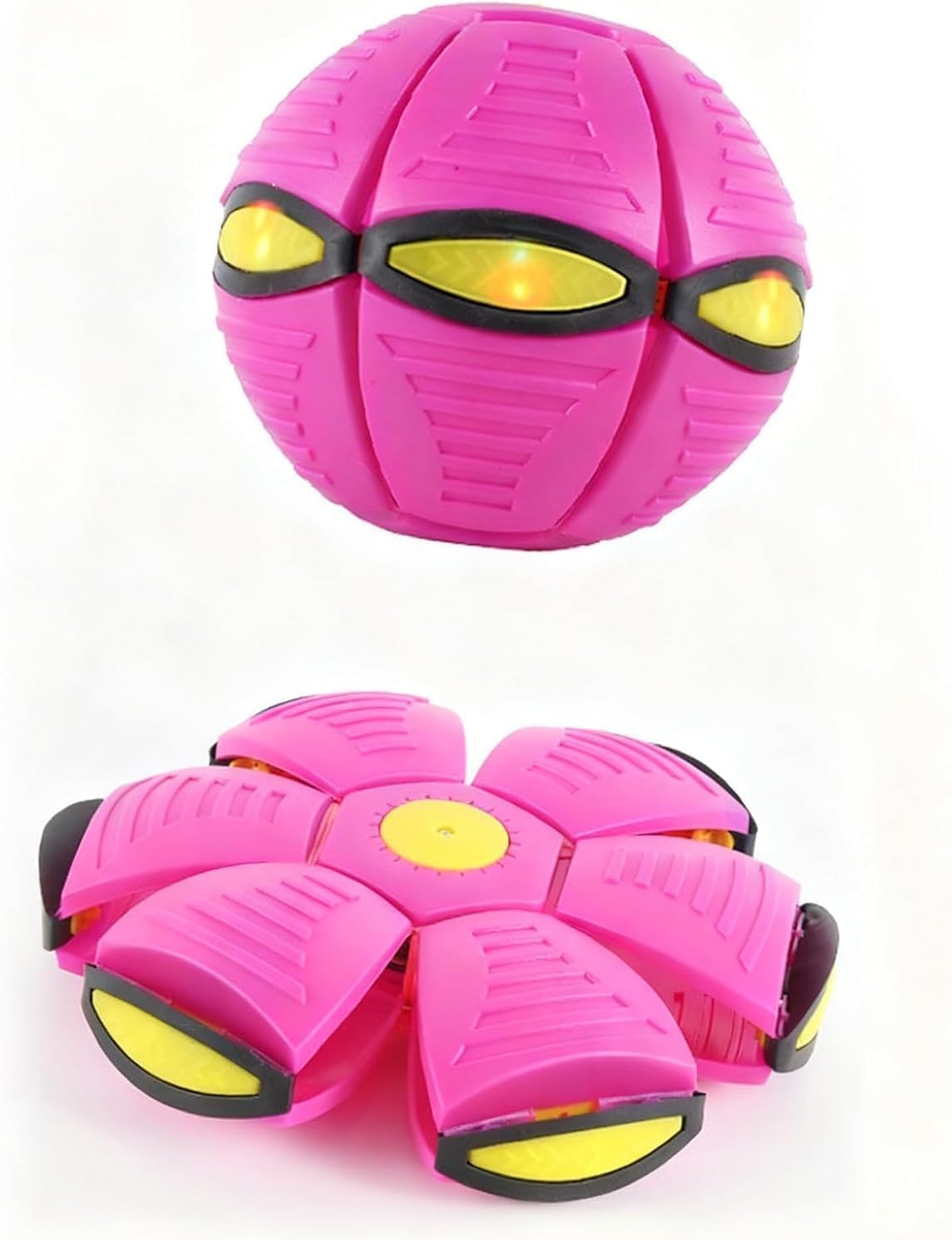 Magic Deformation Ball,Meta Ball,Metaball (2026 New Version)Kids Bouncy Ball, Interactive Flying Saucer Pop-Up Toy,Magic Energy Ball, Gift Pack,Collapsible Delay Frisbee Disc Toy with 6 Lights