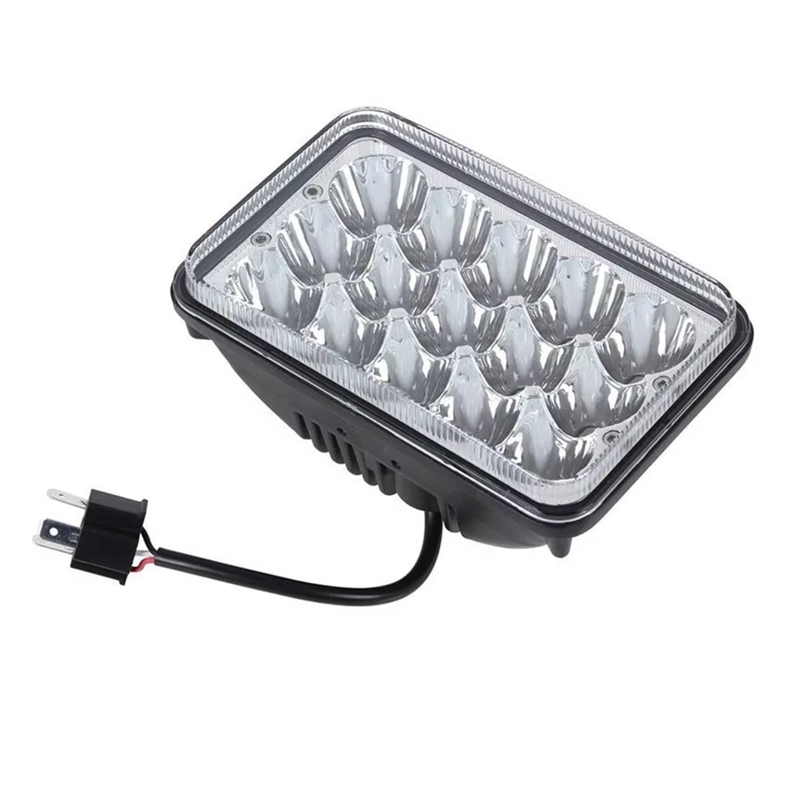 Phare Avant Moto Phare LED Carré 4x6 Pouces Feux Route Croisement pour Motos XR250 XR400 XR650 pour Suzuki pour DRZ LED Phares Avant