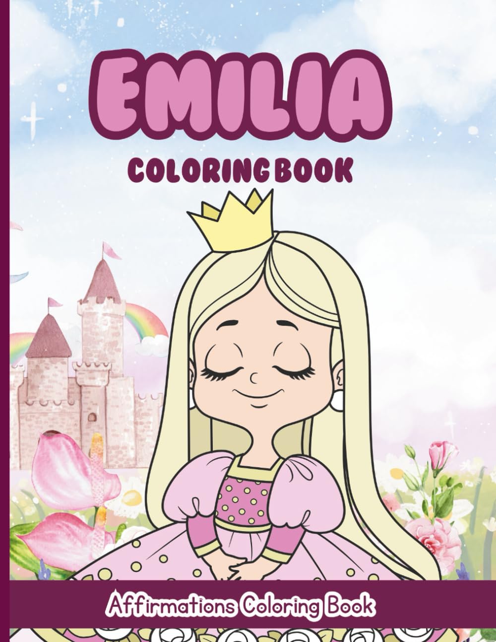 Emilia Coloring Book: Affirmations Coloring Book, A Creative Journey of Positive Empowerments