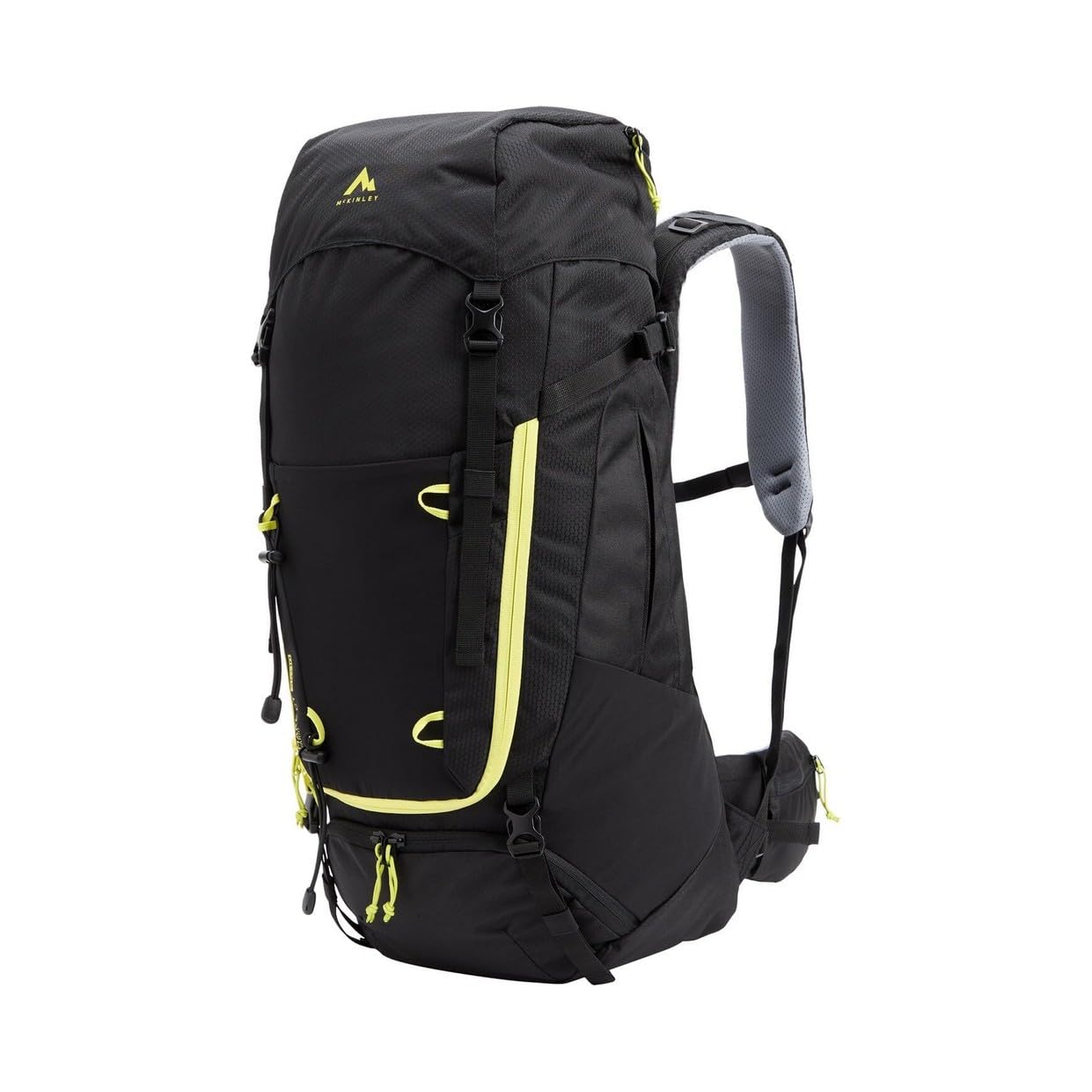 Mckinley Make II CT 45+10 Vario - Zaino da trekking, taglia unica, colore: Nero/Verde