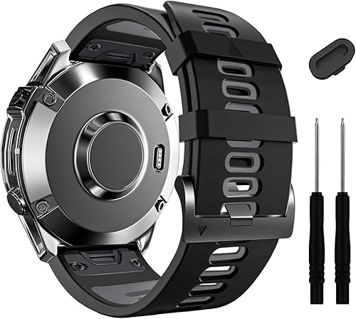 Miniatura 9 de ZPJPPLX Correas de repuesto deportivas de 0.866 in para Garmin Fenix 7 Pro76 Pro65 Plus5, banda de silicona de ajuste rápido para Forerunner